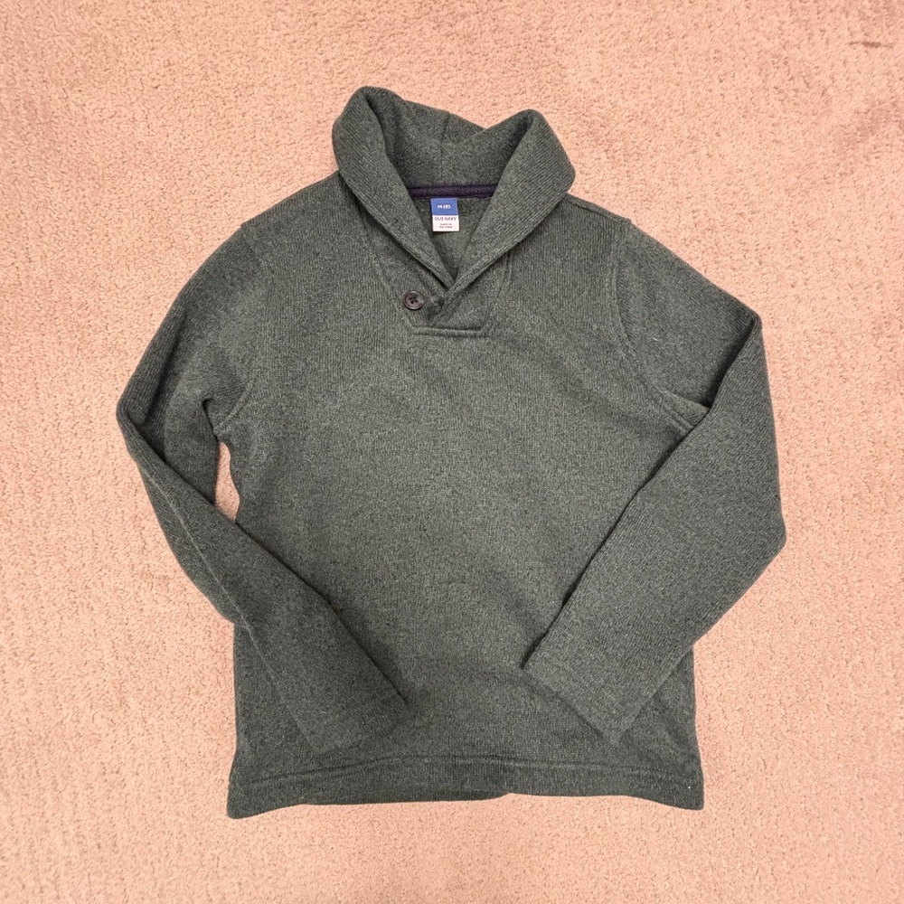 Old Navy, Fleece Top, Green, Boy's Size Medium